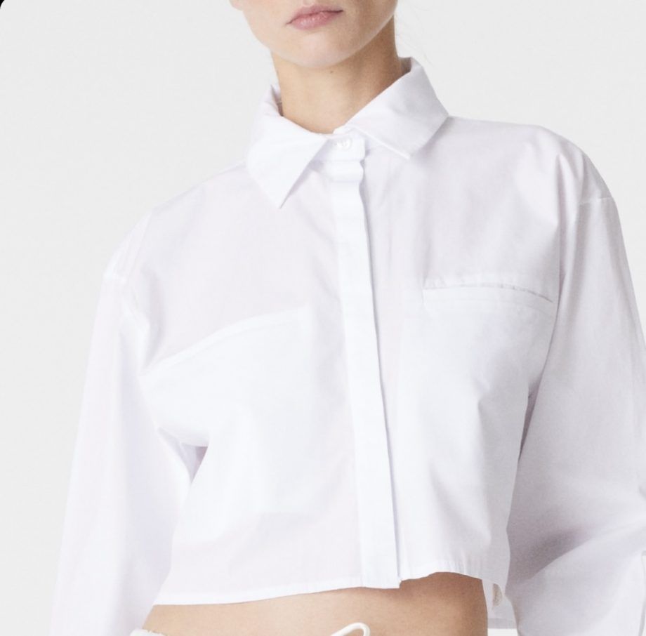 Camisa blanca crop