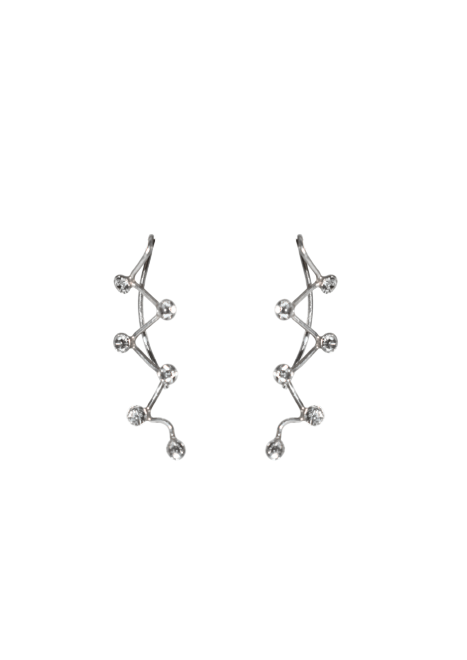 Pendientes zic zac - PLATA